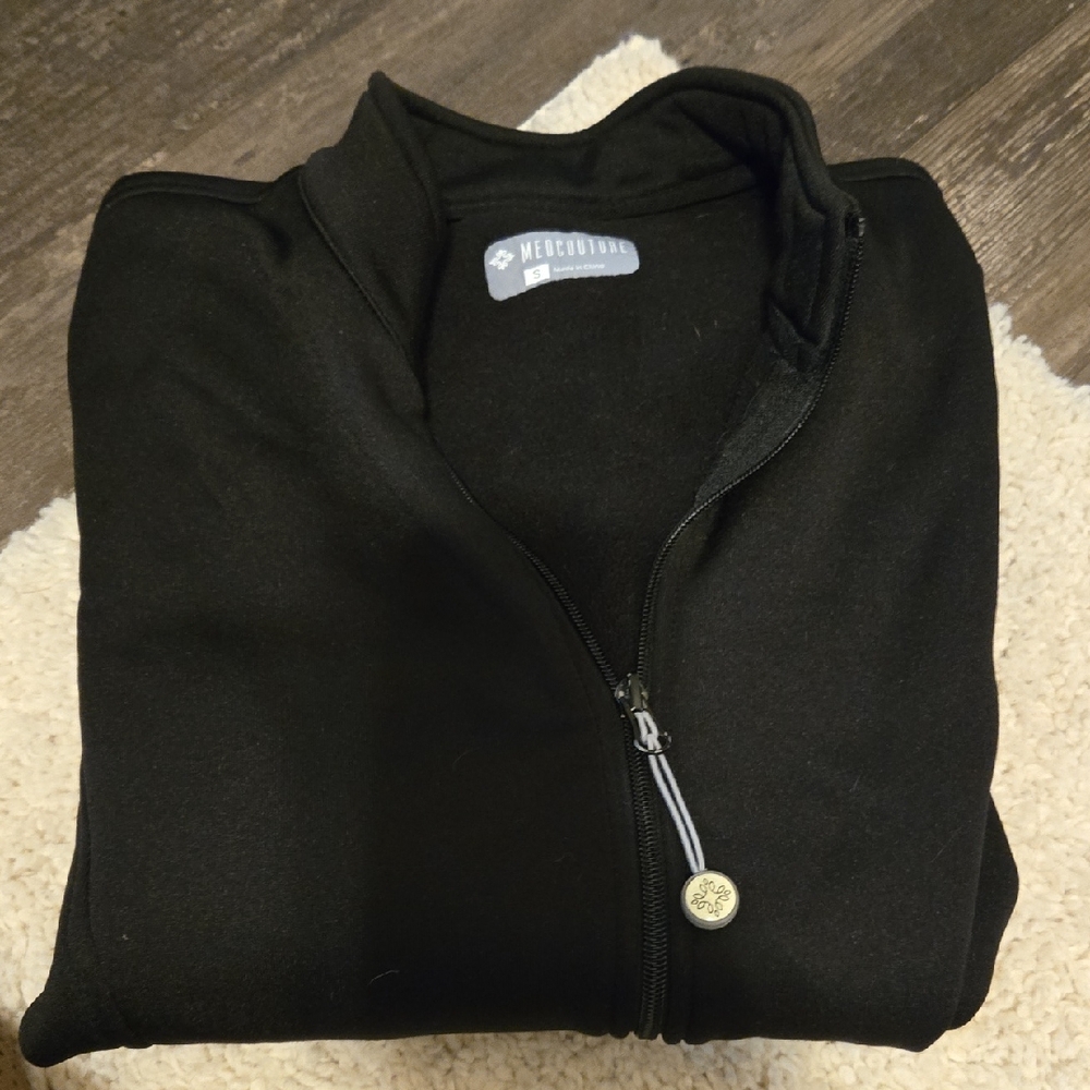 Med Couture Black Fleece Jacket